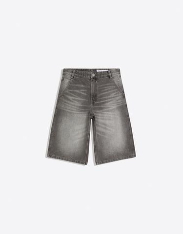 Skater denim Bermuda shorts — Grey 5