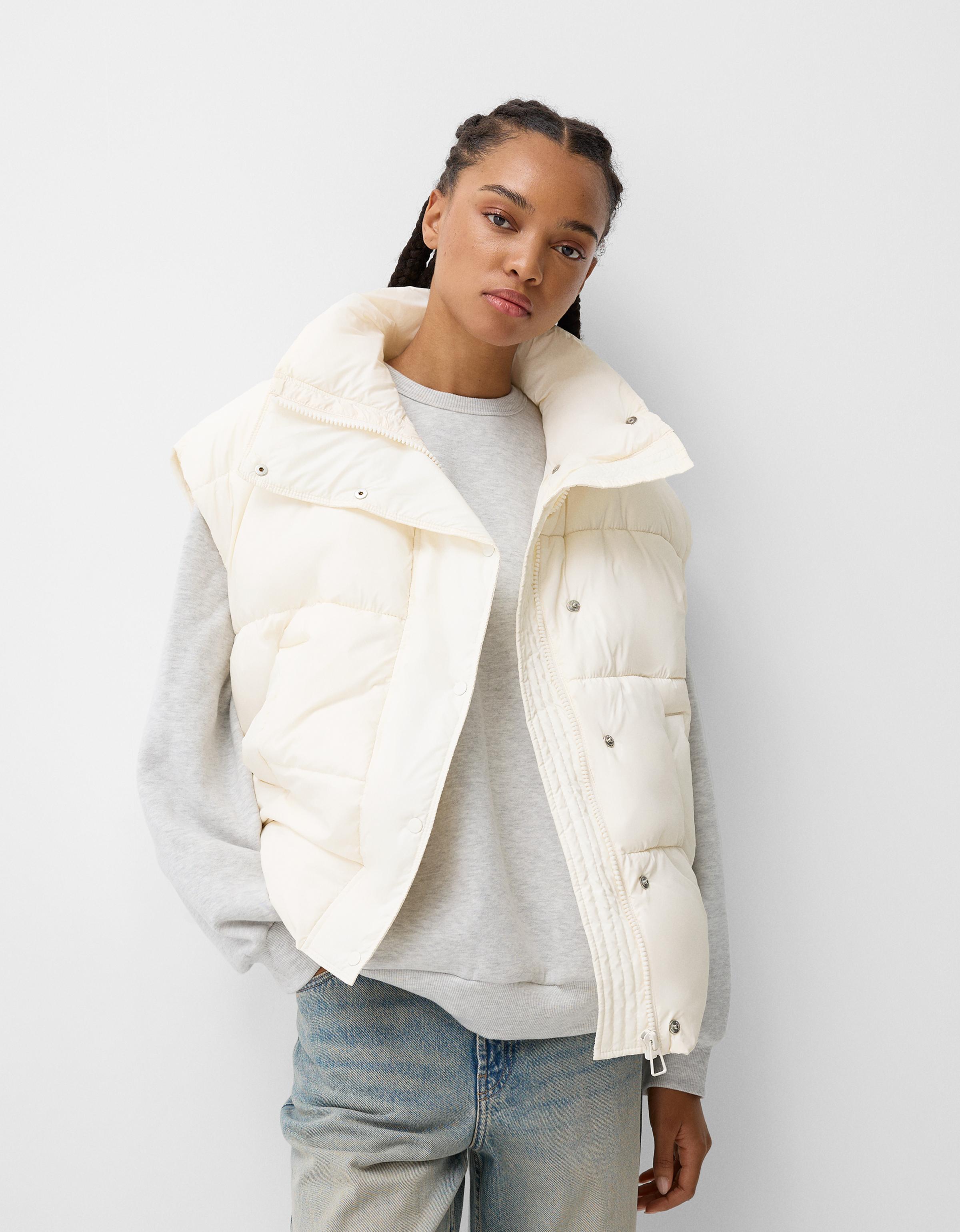 Doudoune sans manches oversize Blousons et blazers BSK Teen Bershka