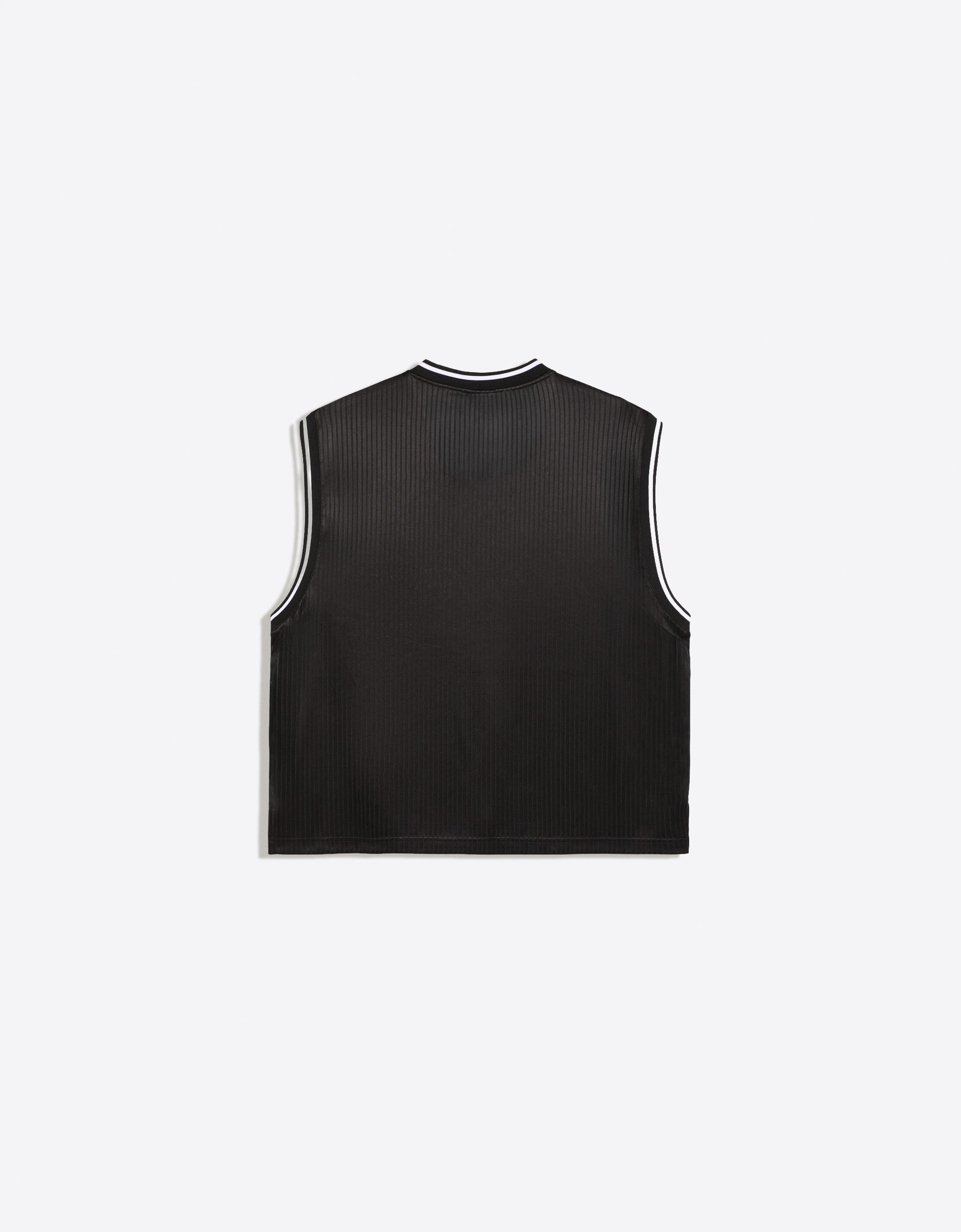 Technical worker T-shirt with print — Black