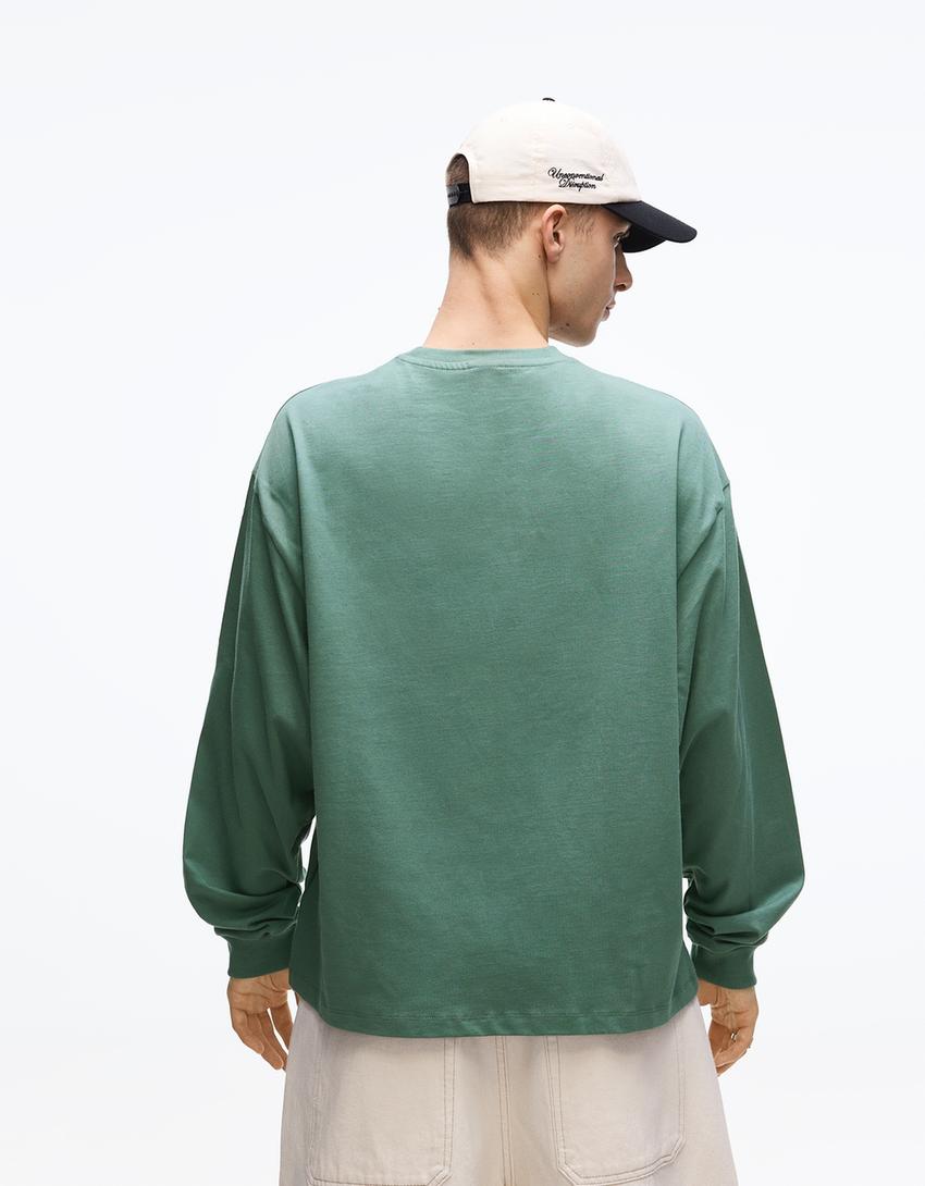 Long sleeve T-shirt-Green