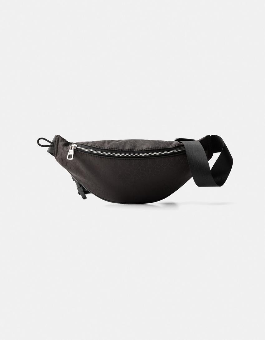 Sac banane technique imprimé-Noir-2