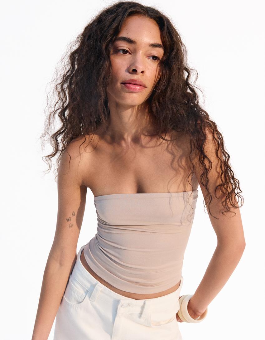 Top bandeau-Camel-0