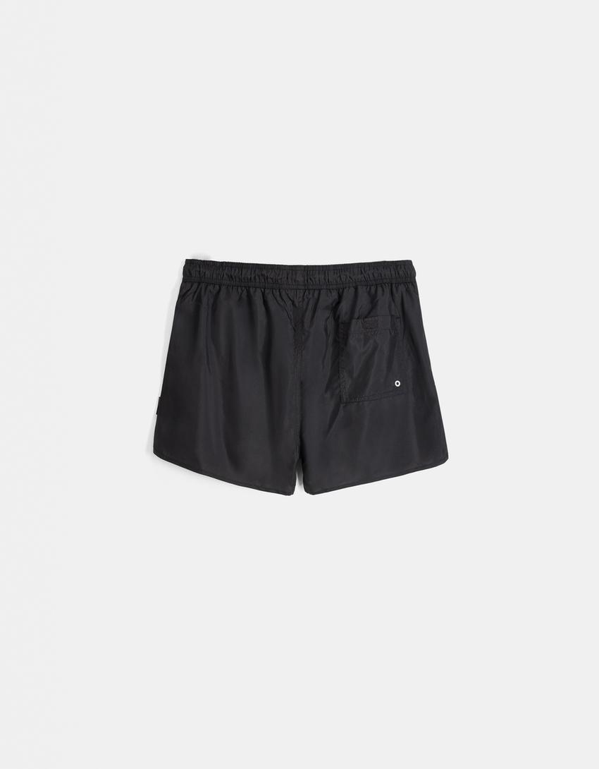 Short swimming trunks-Black-5