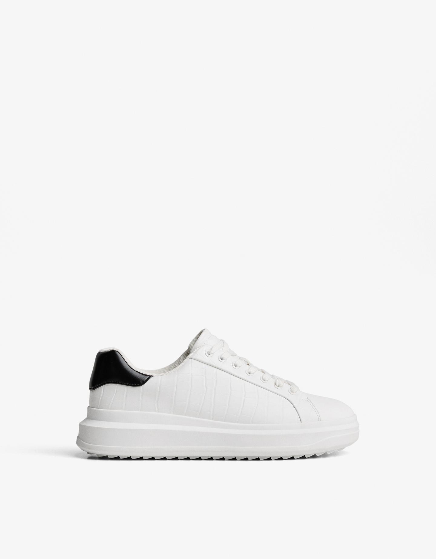 Bershka Sneakers Voluminose Uomo 46 Bianco
