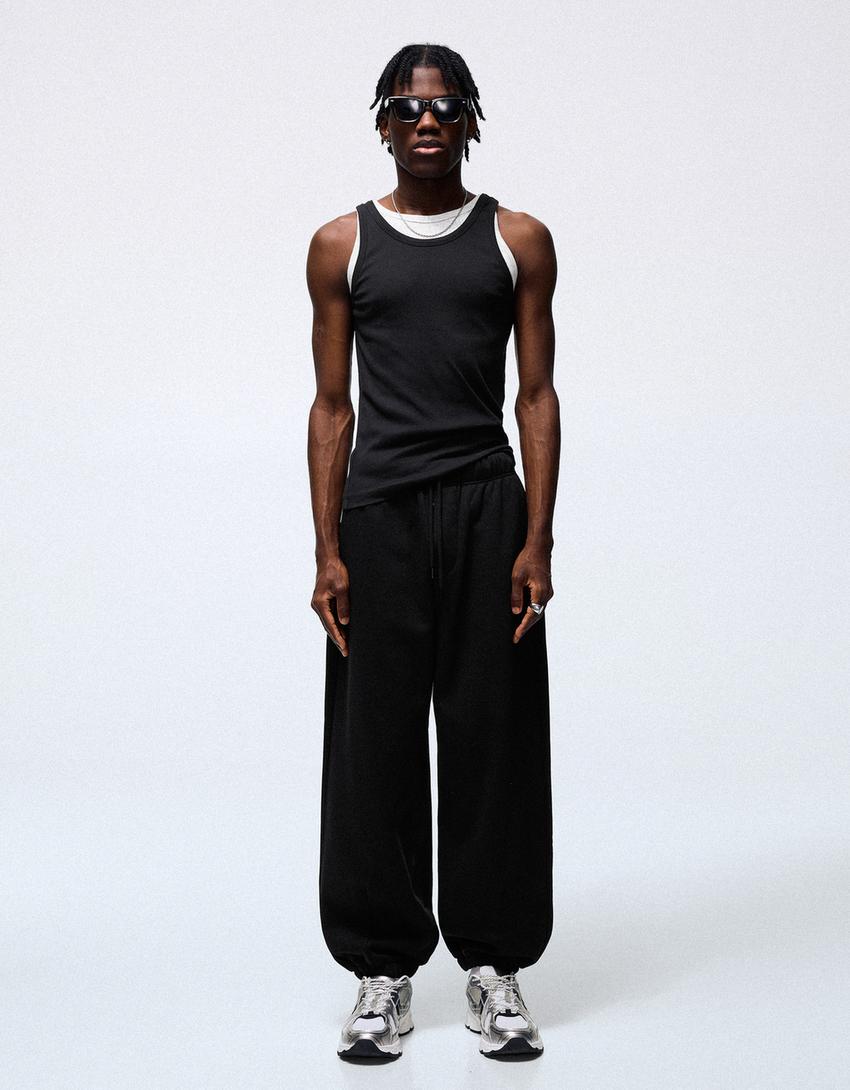 Pantalón jogger-Negro