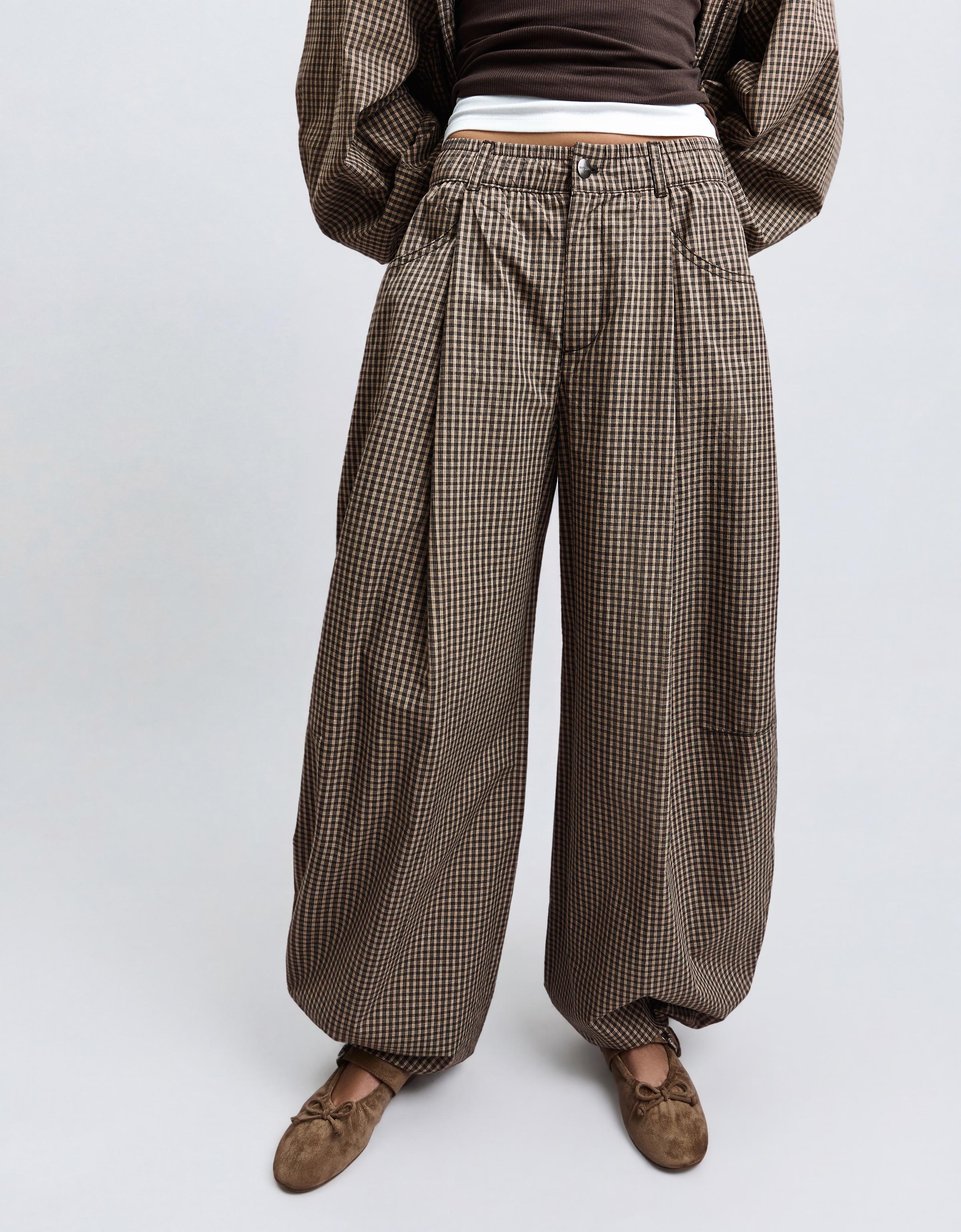 Kareli paraşüt pantolon - Görsel 44