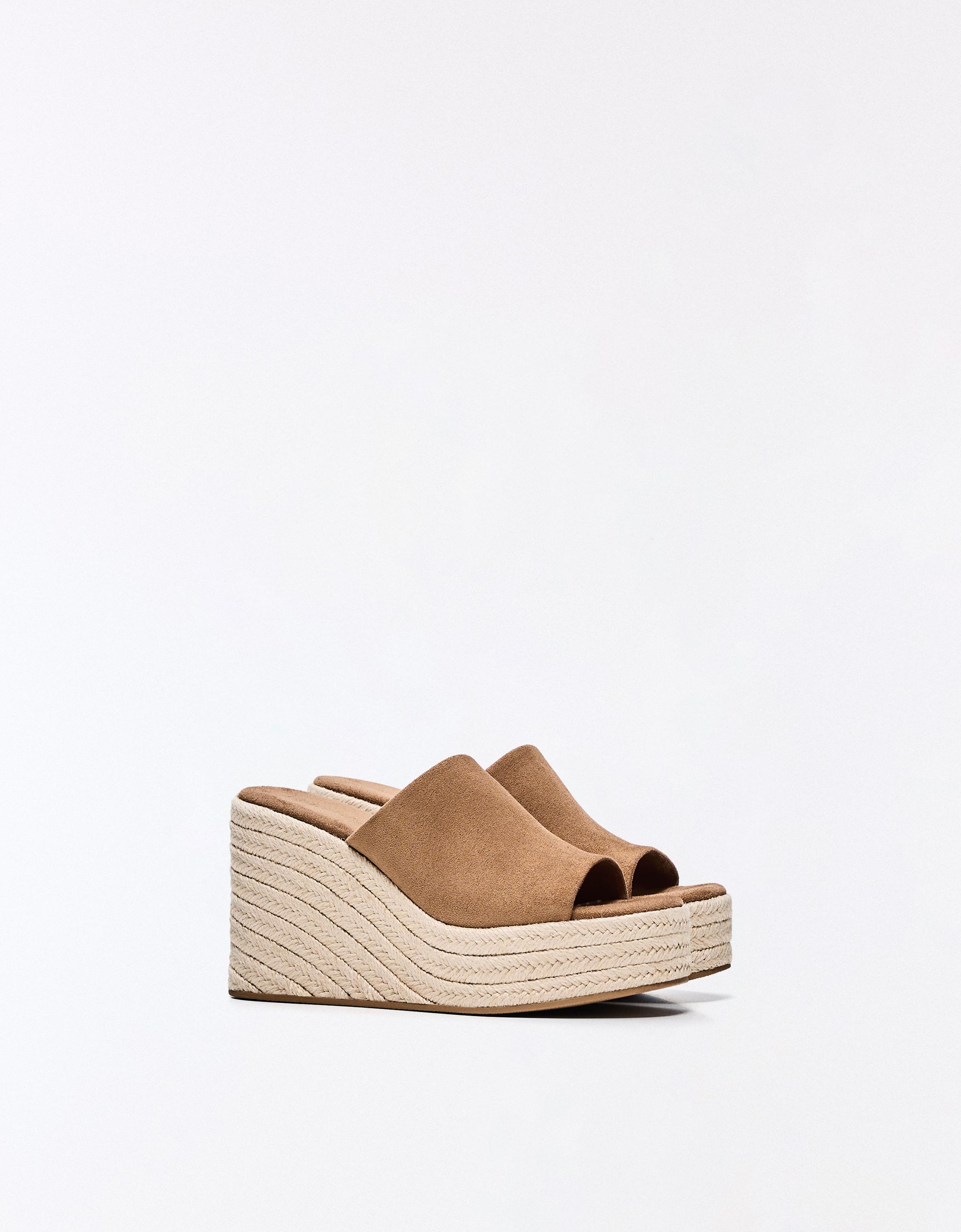 Jute wedge — Tan