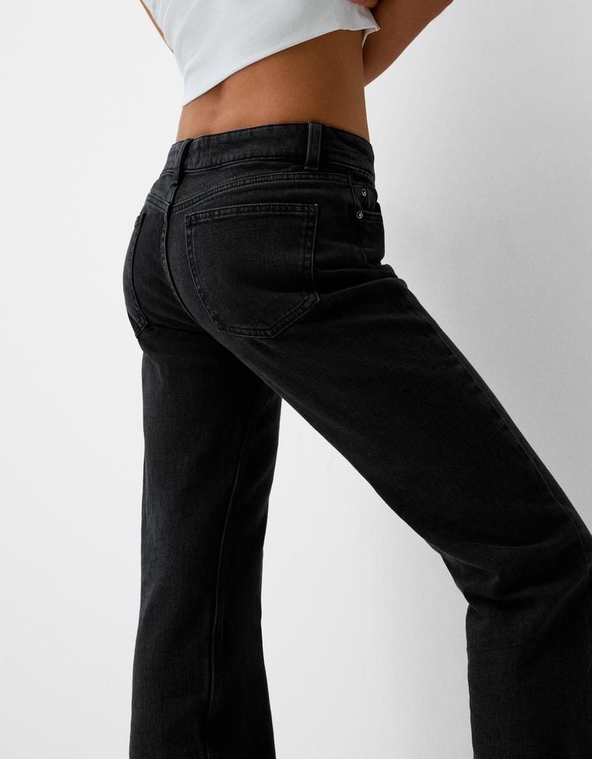 Flared split-hem jeans - BSK Teen | Bershka