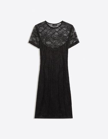 Lace mini dress — Black 5