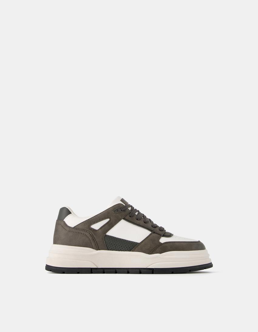 Combined multi-piece trainers-Multicolored
