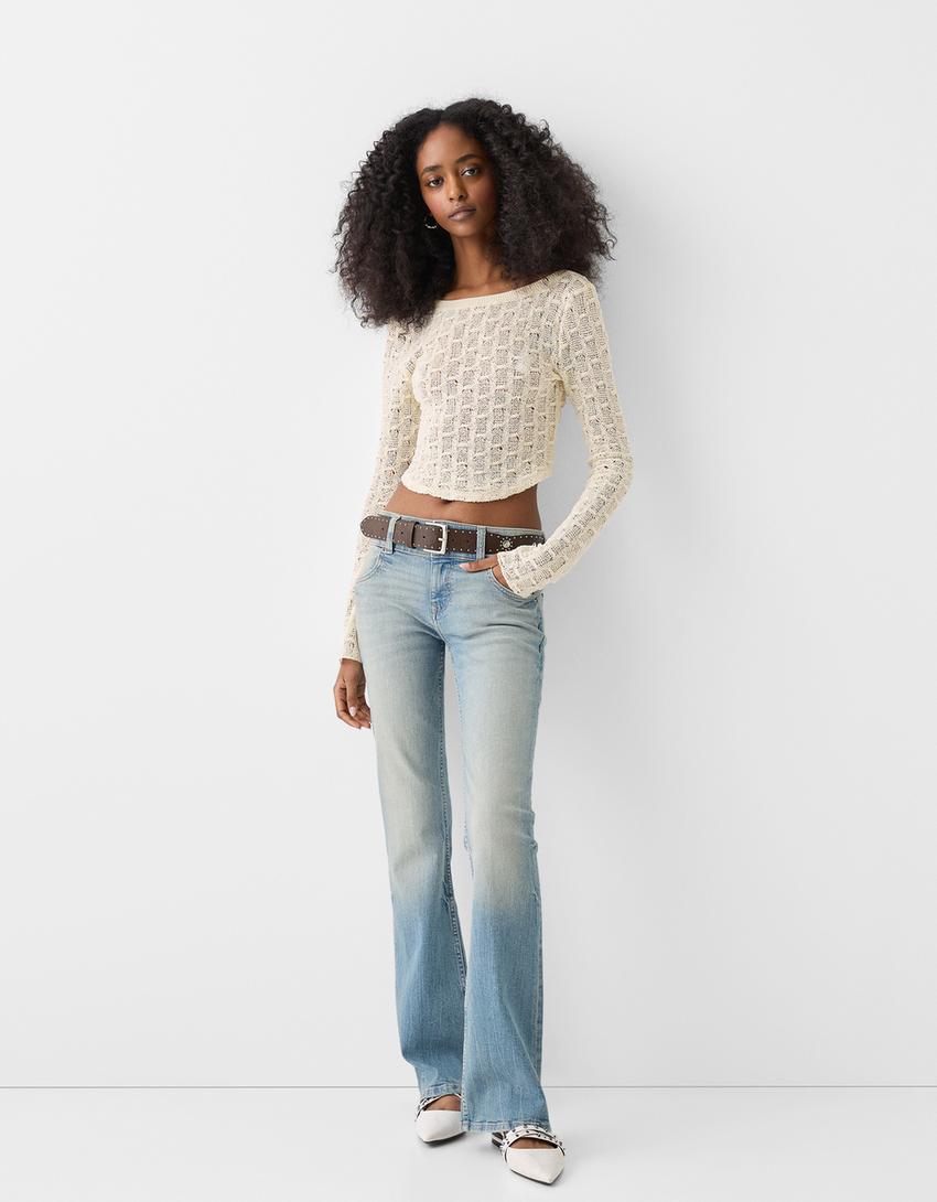 سويتر ريفي قصير-كريمي-3