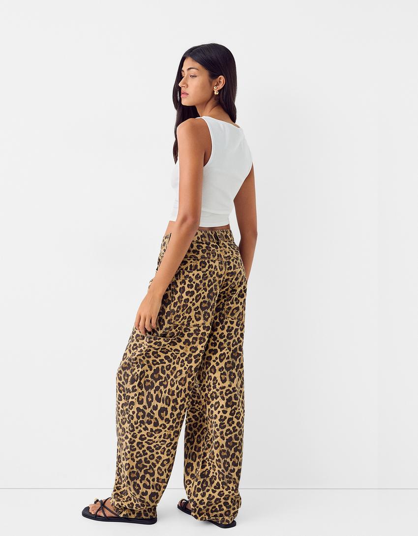 Sleeveless ribbed T-shirt-Off white-1