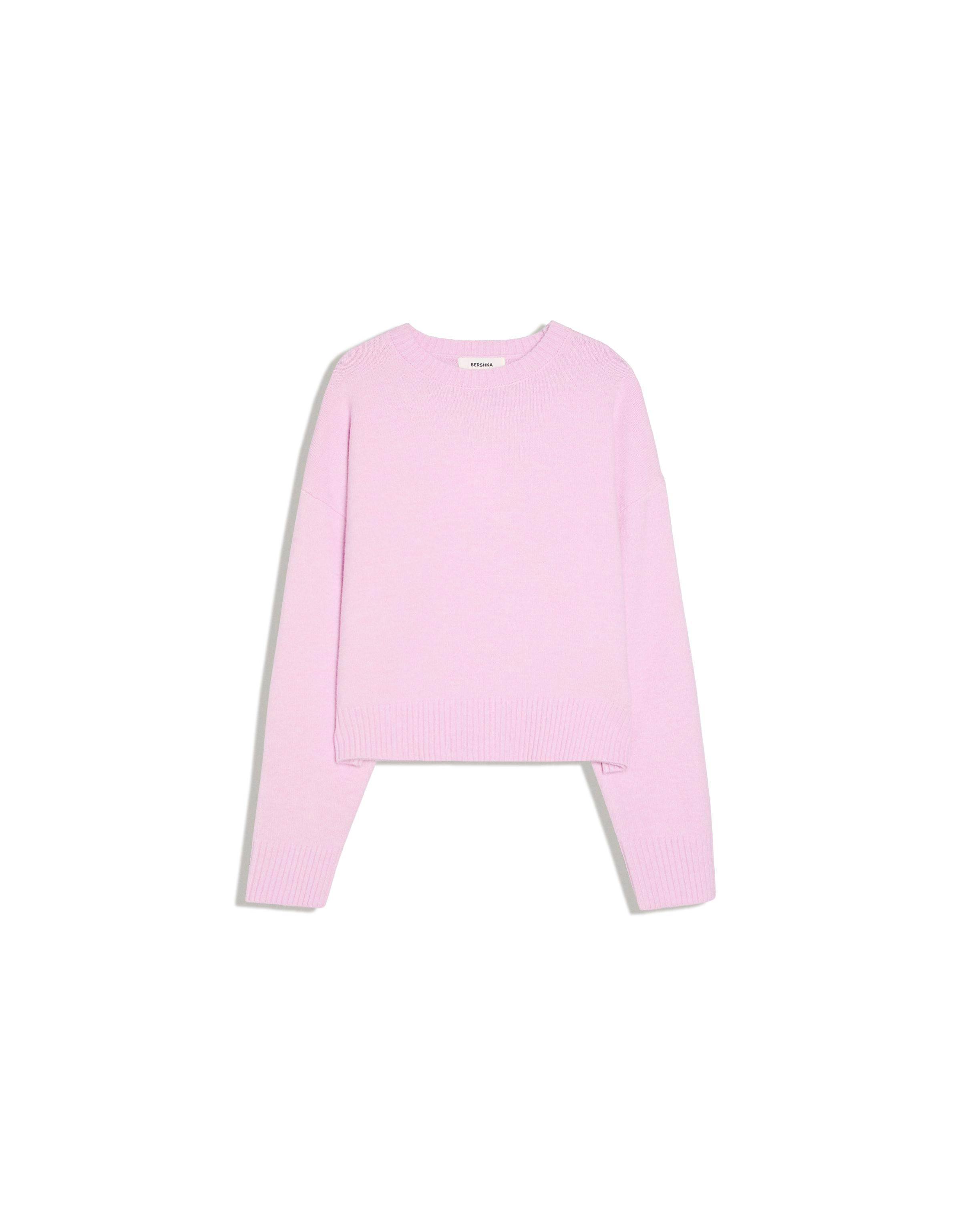 Round neck jumper — Pink