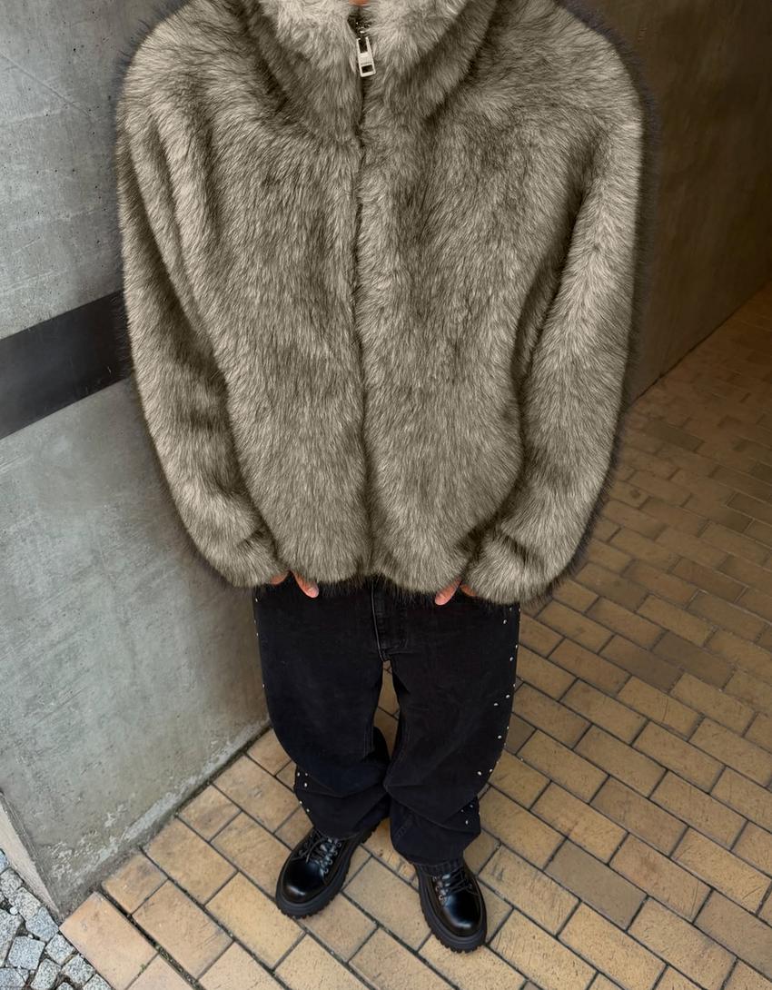 Jeans baggy fit clous-Noir