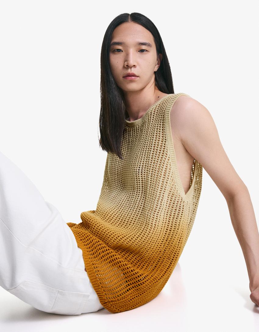 Strappy T-shirt-Beige-2