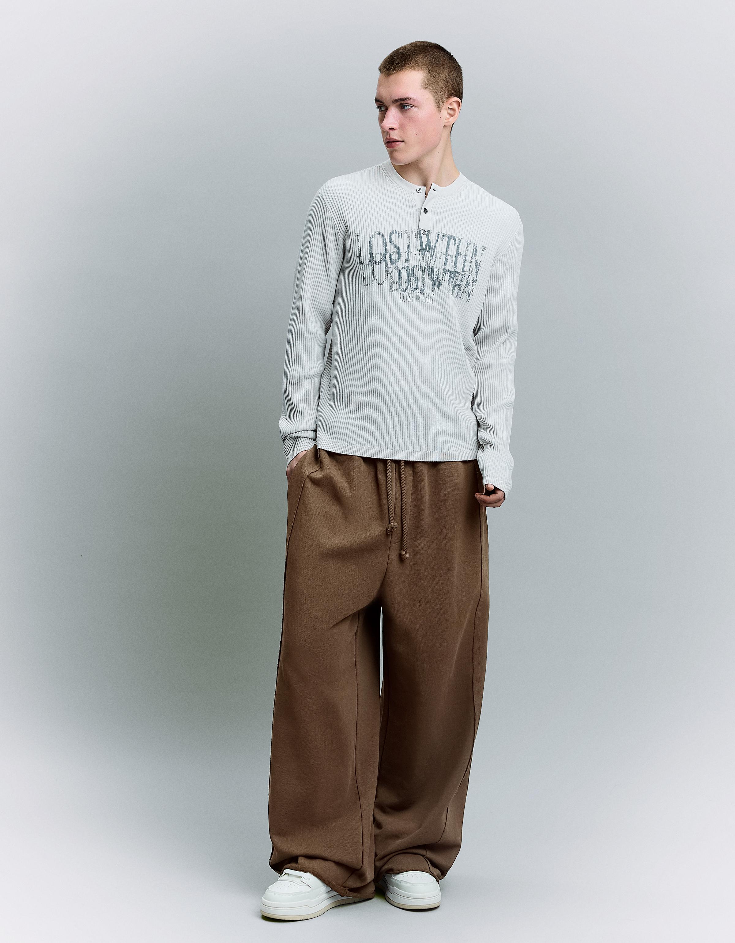 Pantalon Super Baggy S Marron