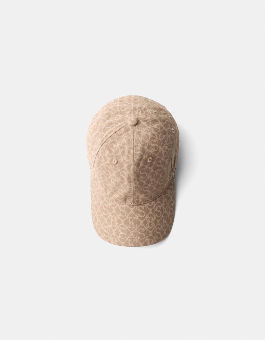 كاب أحادي اللون-بني-4