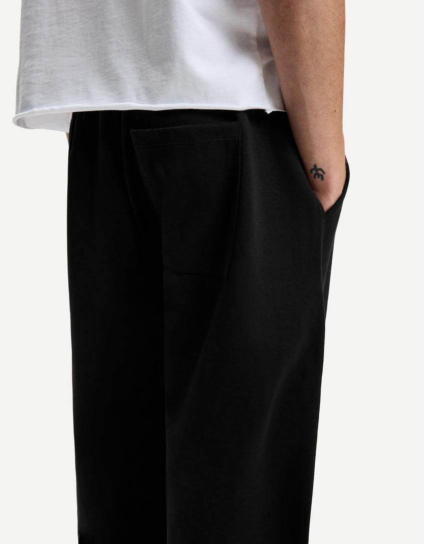 بنطلون بقصة بالون-أسود