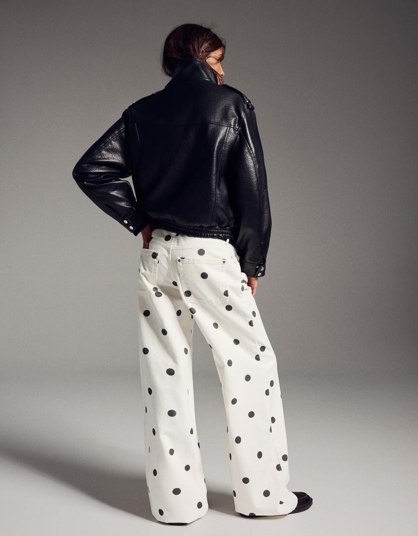 Blouse Marine à pois Femme JDY Piper | Espace des marques Blouse Marine à pois Femme JDY Piper | Espace des marques
