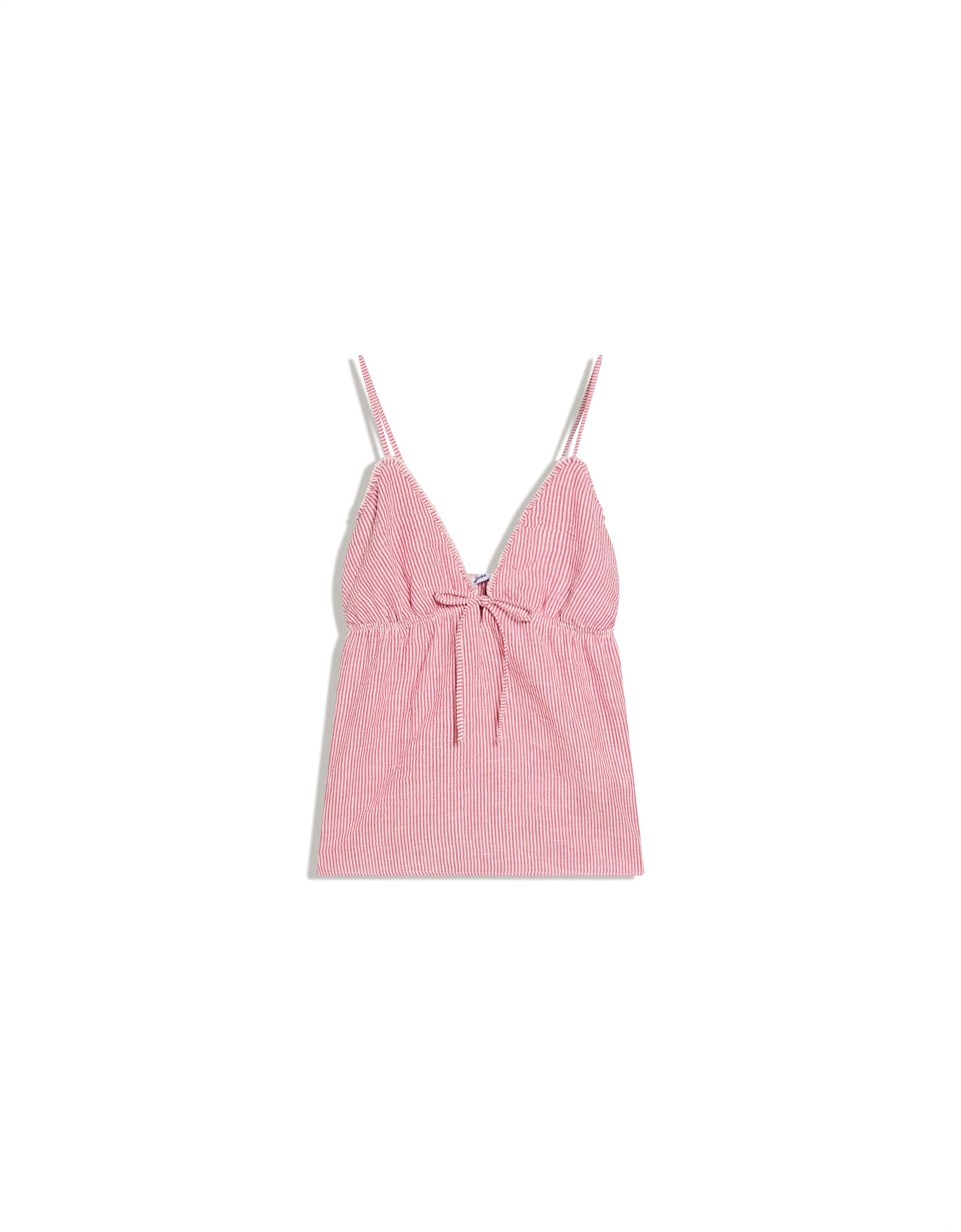Strappy top with bow