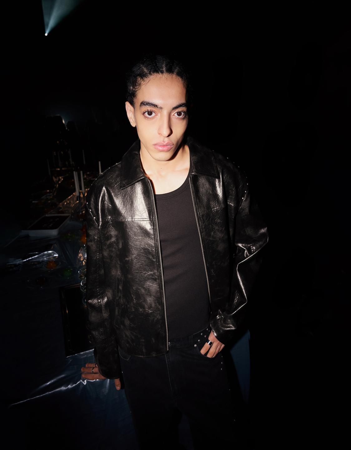 Casaco polipele tachas