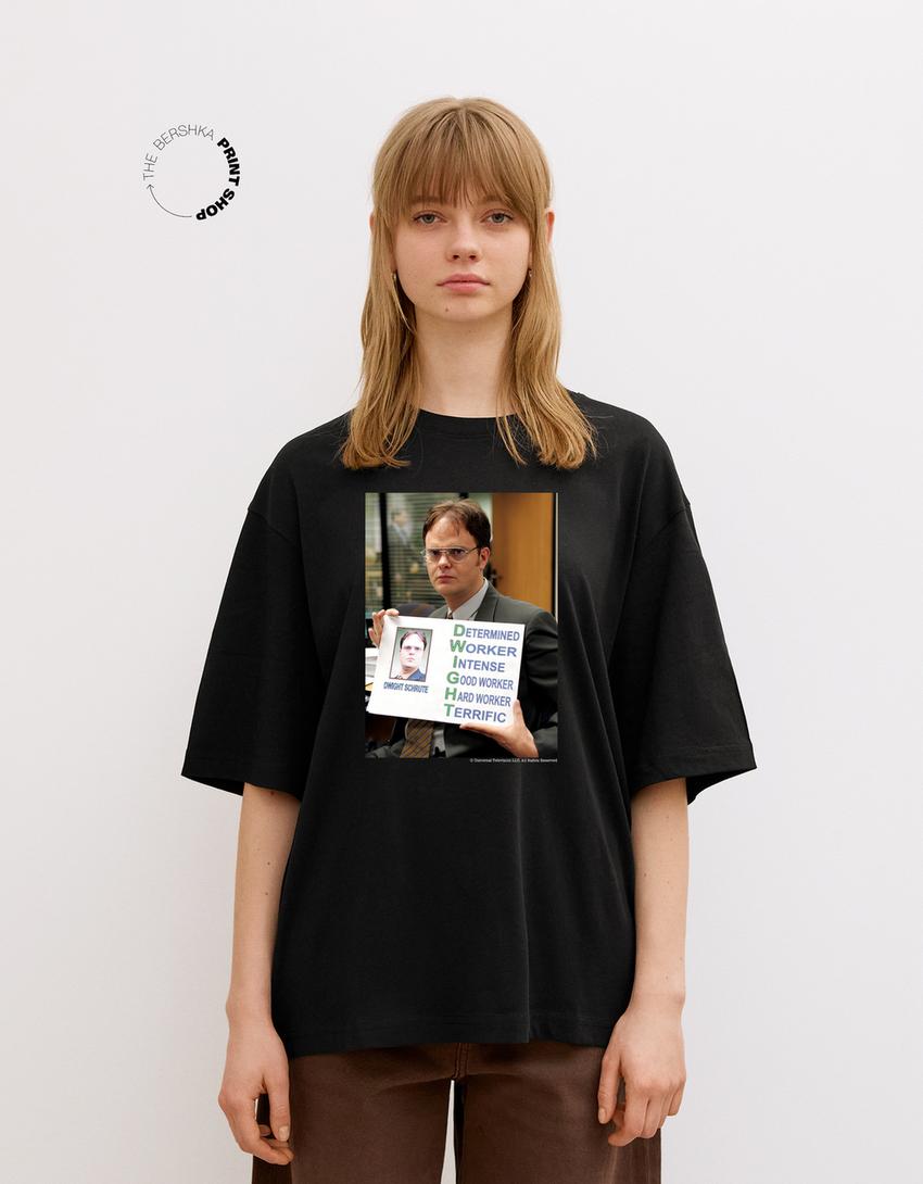 T-shirt The Office à manches courtes-Noir