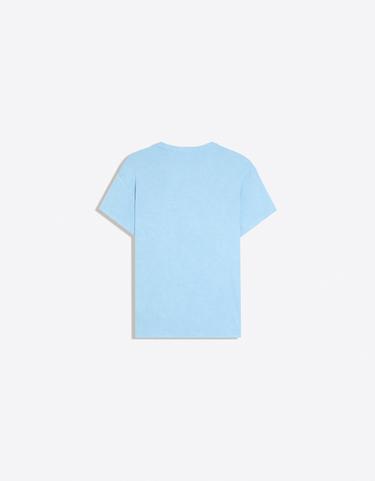 Short sleeve slim fit badge T-shirt — Blue 6