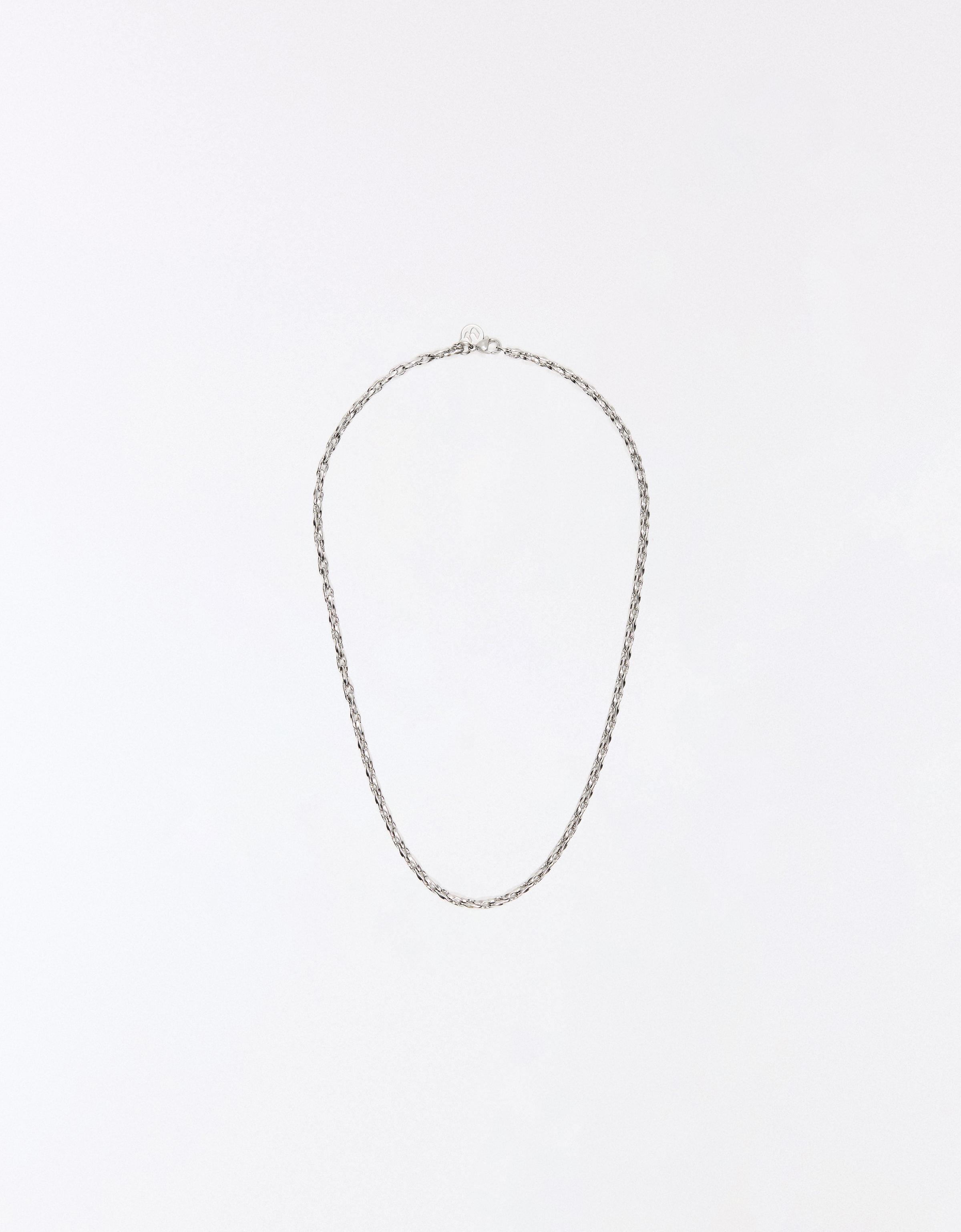 Fine steel link chain — Silver