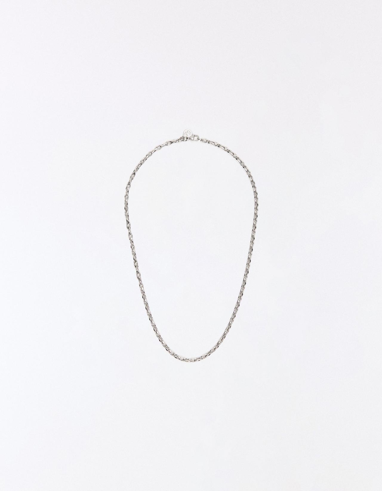Stainless steel fine link chain — Silver