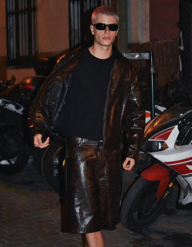 Leather effect jacket