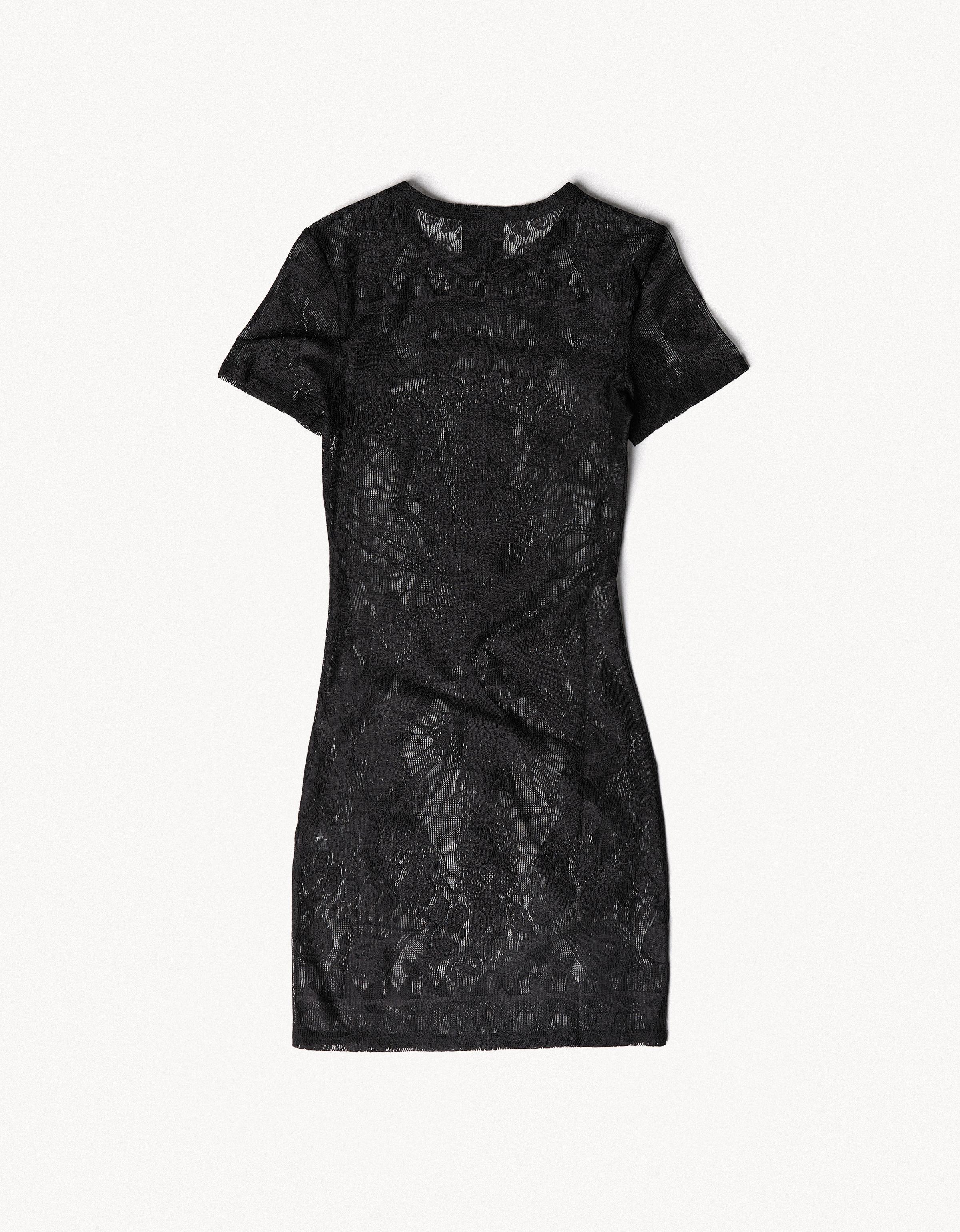 Bershka ARIES X BERSHKA kısa kollu dantel elbise görsel 8