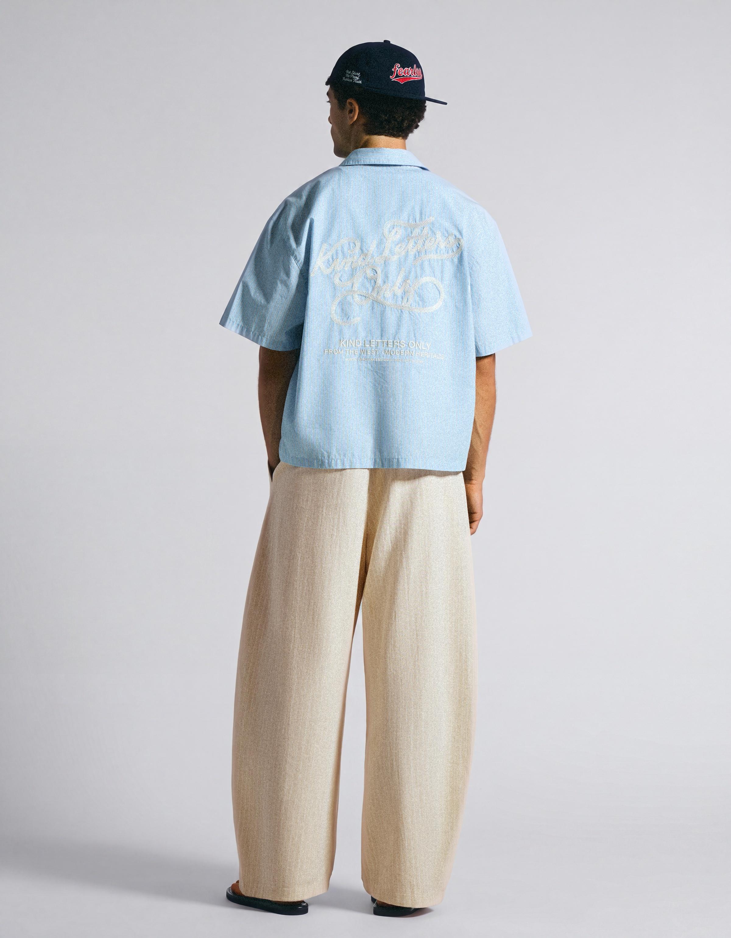 Super baggy pleated trousers — Sand