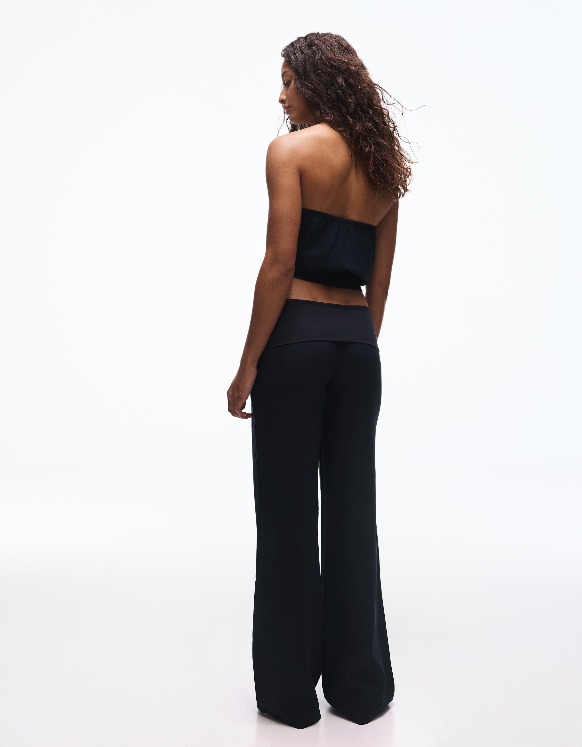 Bandeau top with tie