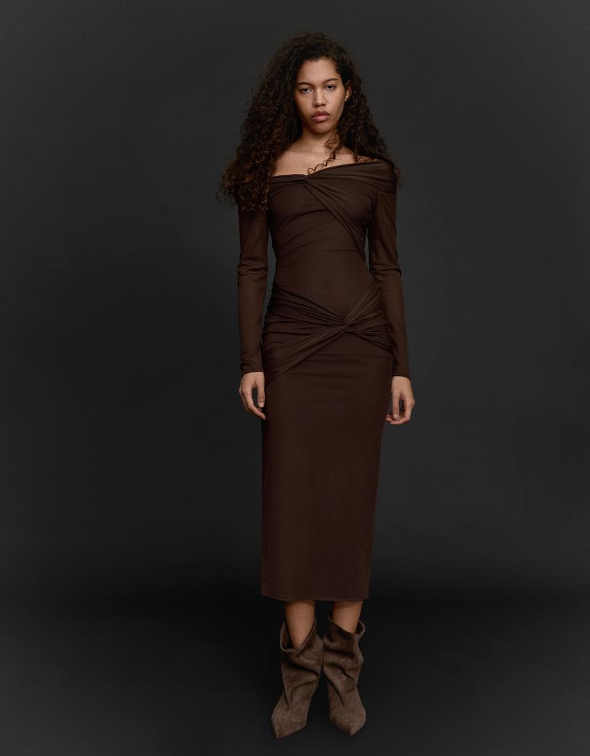 bershka long sleeve dress Long Sleeve
