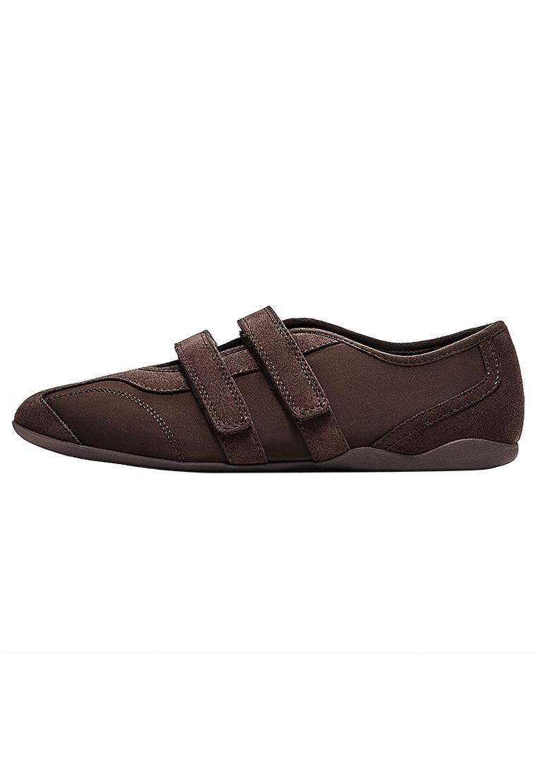 Sporty ballet flats — Brown