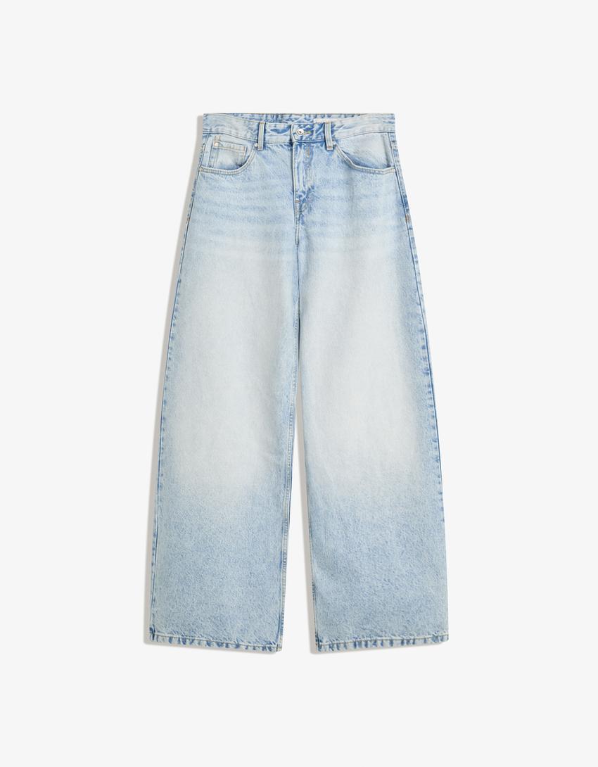 Boyfriend jeans-Gewassen blauw