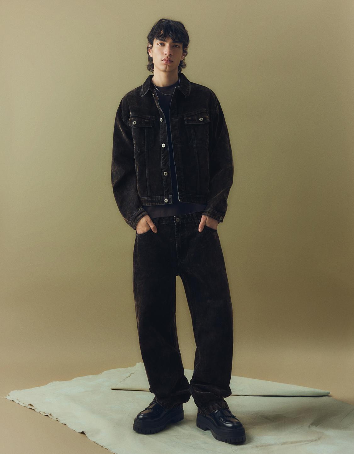 Jeans baggy desfiado