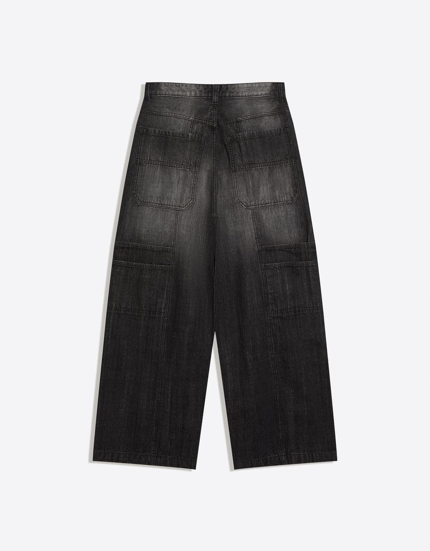 Megabaggy Jeans-Schwarz