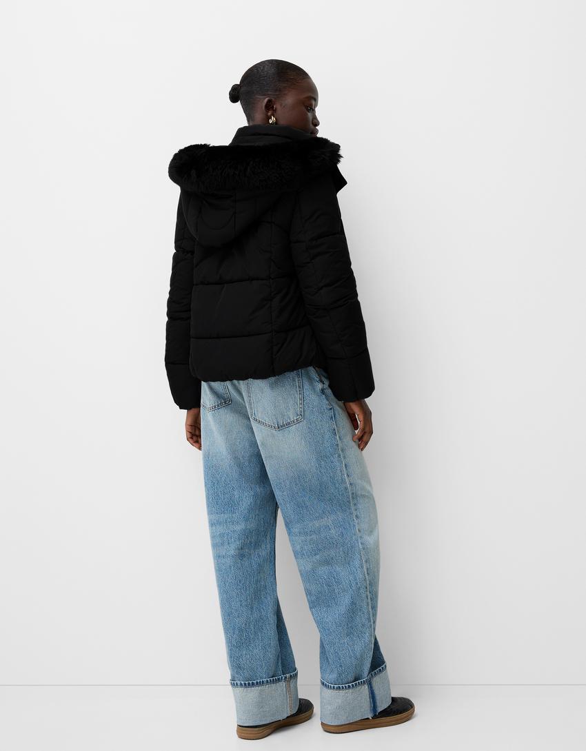 Capucha Abrigos Bershka 2021 Abrigos Bershka Catálogo Bershka