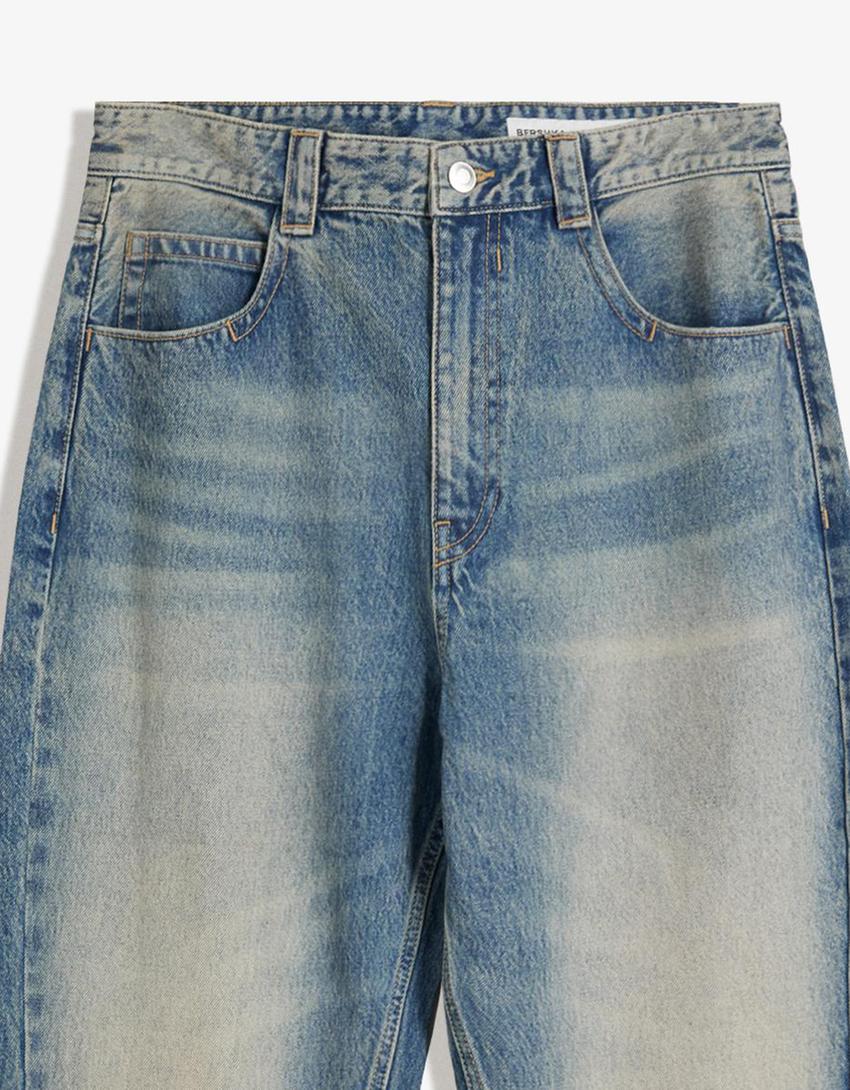 Jeans baggy flare-Azul lavado-2
