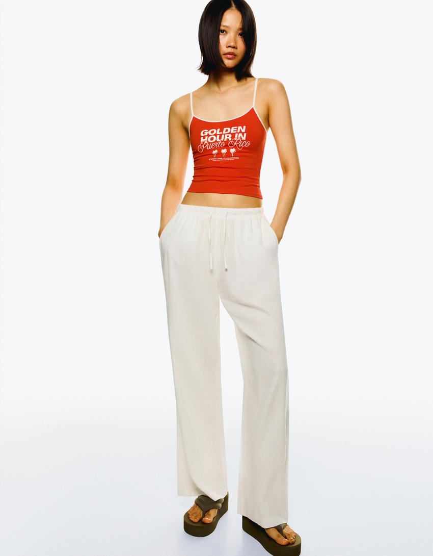 Top tirantes print-Coral-0