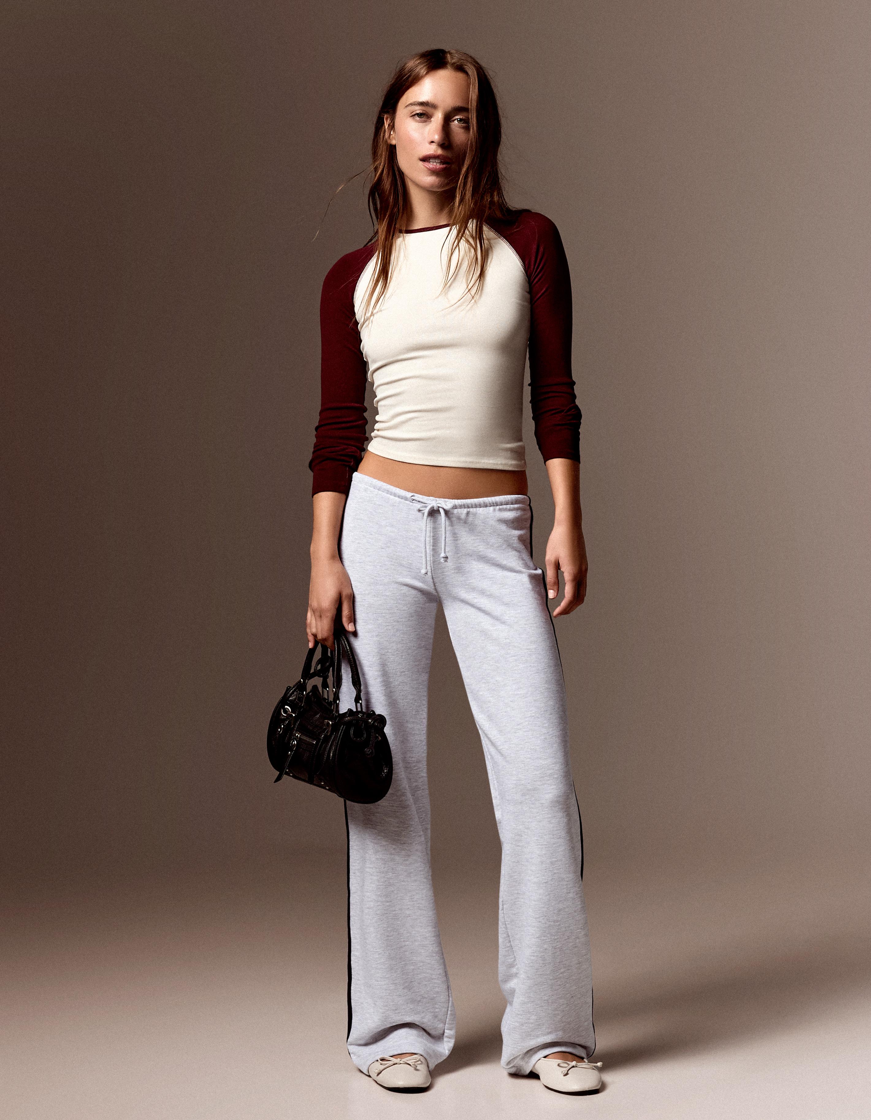 Side-stripe joggers — Grey