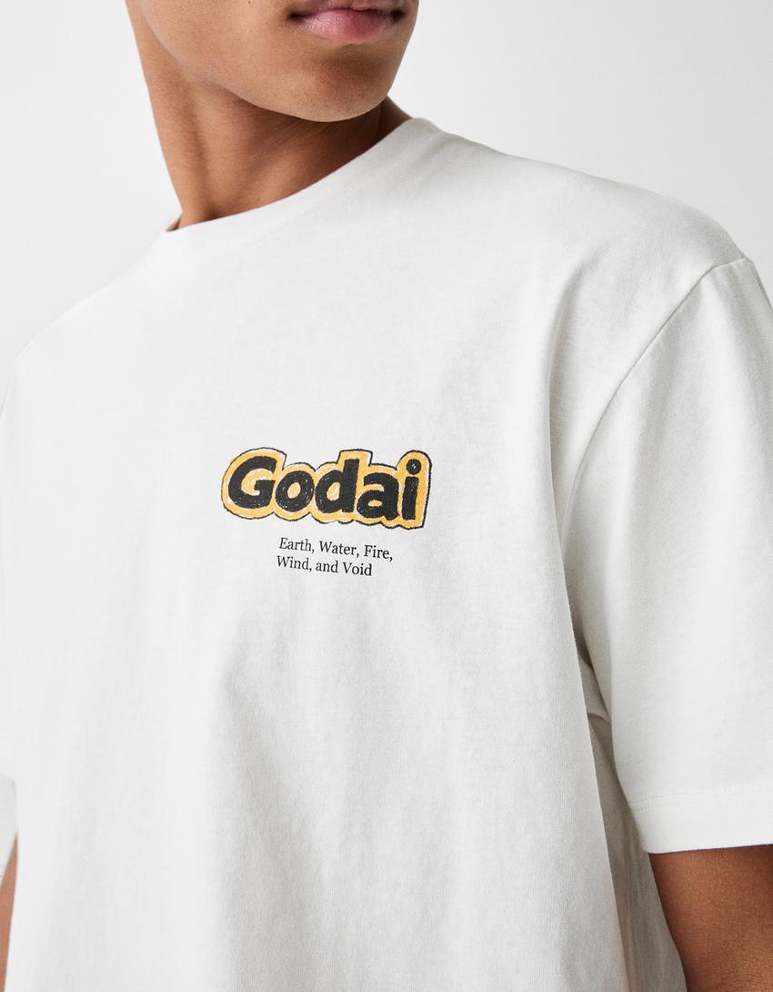 T-shirt manga curta boxy fit estampado-Gelo-6