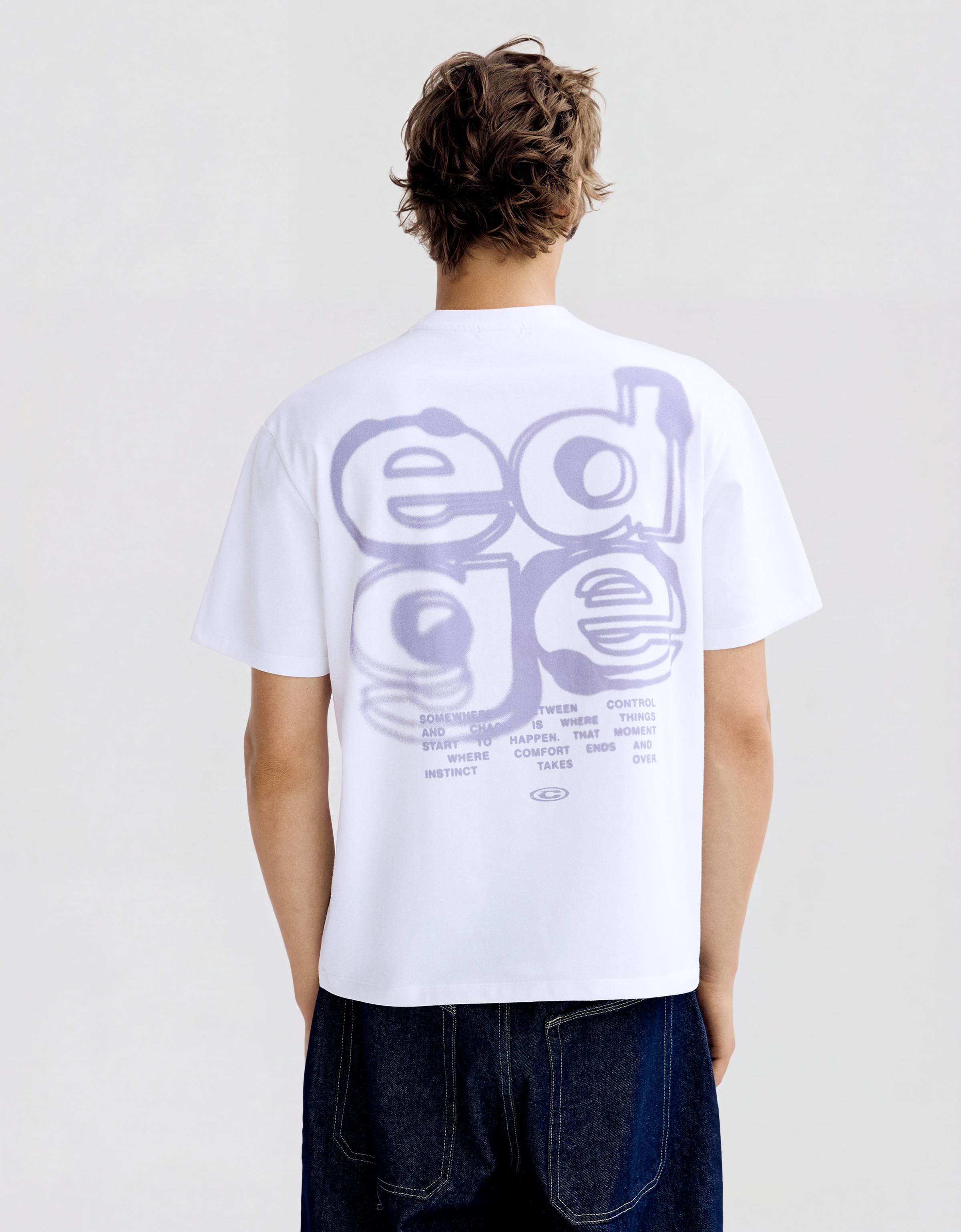 Short sleeve print T-shirt — White