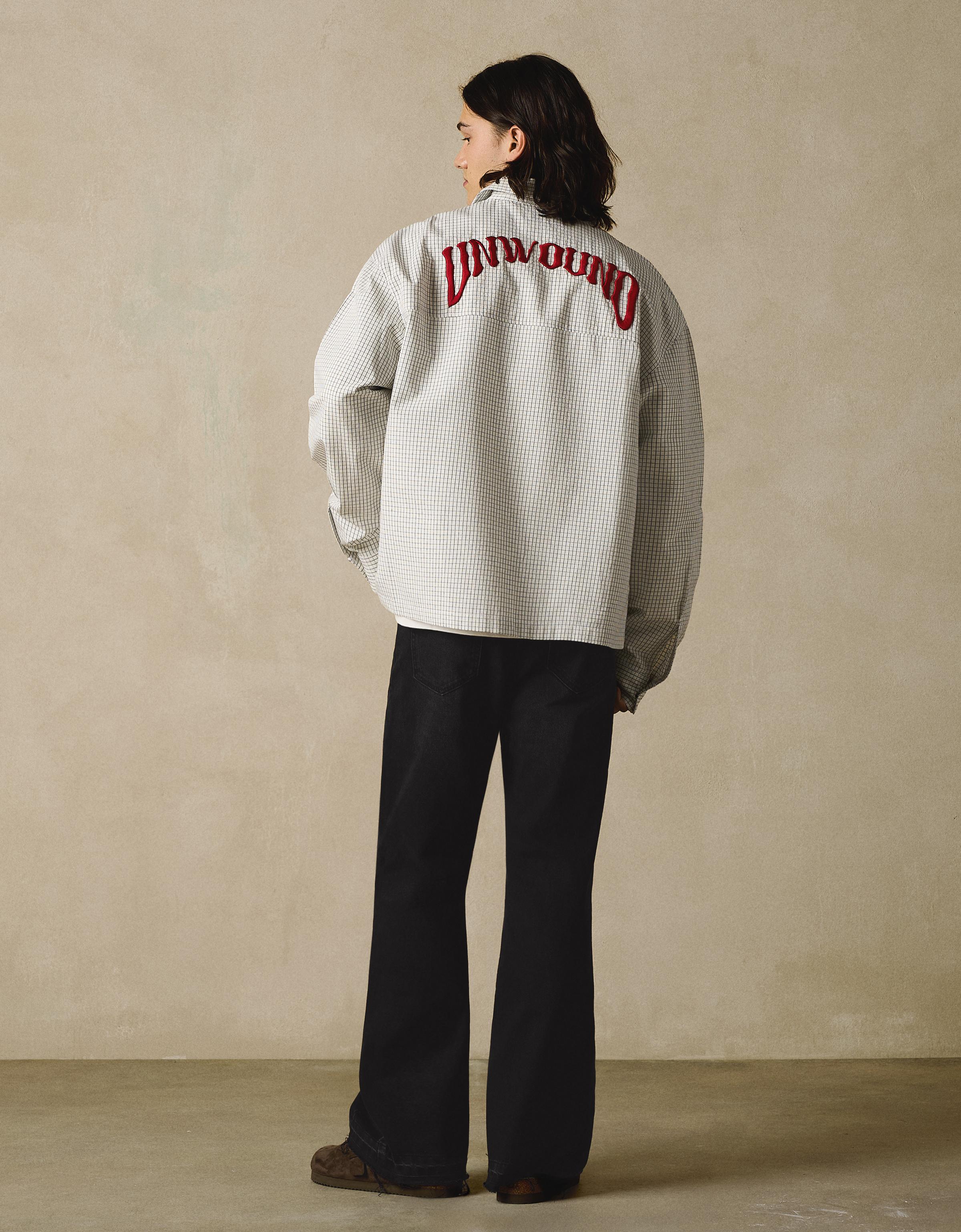 Straight-fit flared jeans — Black