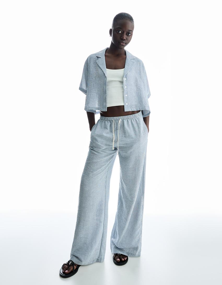 Комплект от риза и панталон в рустикален стил-Комплект от риза и панталон в рустикален стил