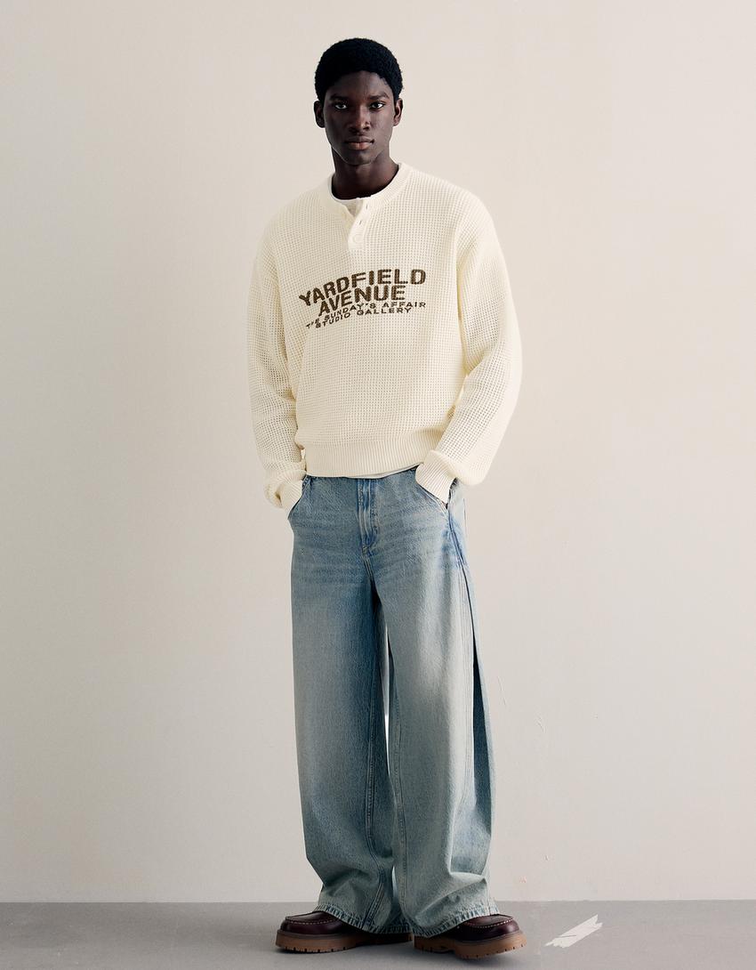 Jersey panadero print-Beige