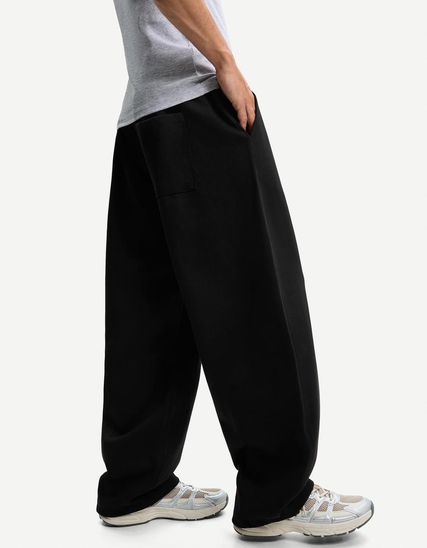 Balloon interlock pants