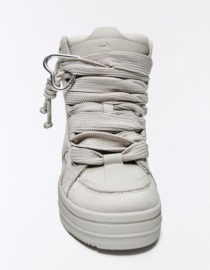 Zapatillas abotinadas CHARM-Gris
