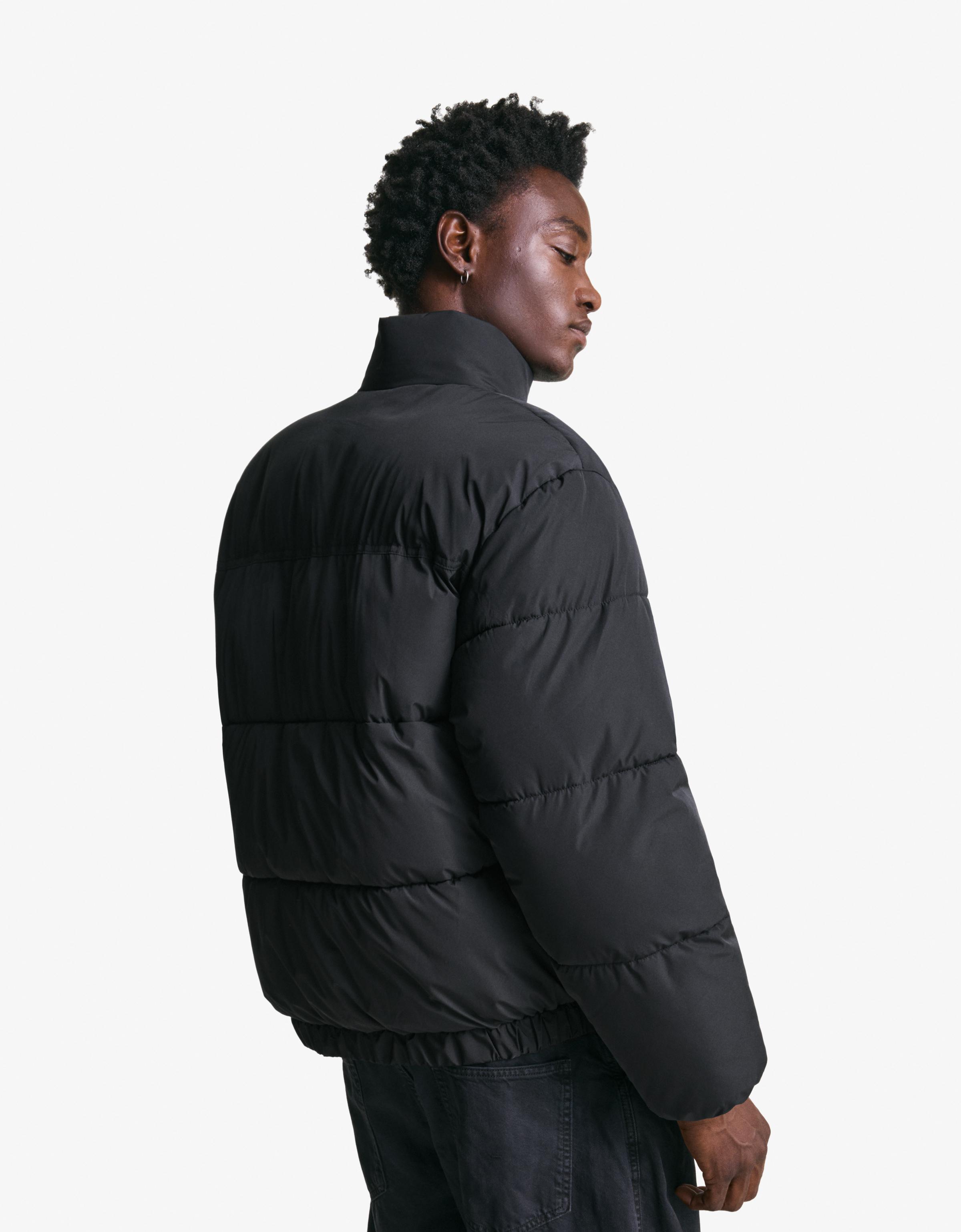 Bershka Steppjacke Herren Xl Schwarz